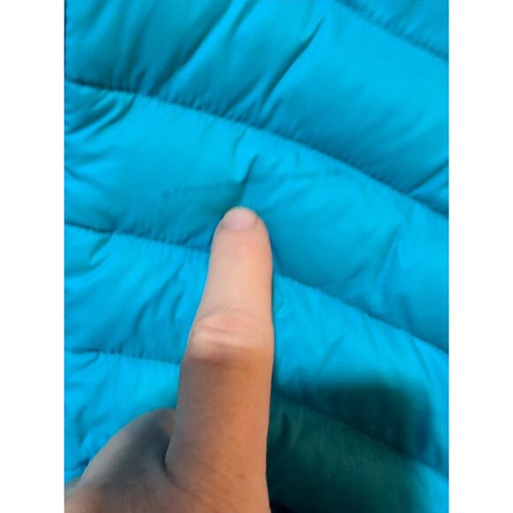 Turbine SPS Self Pack System Down Jacket Women’s Large Teal Lightweight Packable - Picture 4 of 13